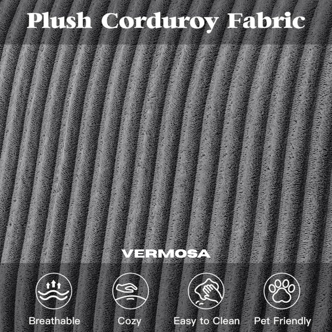 Vermosa - Boneless U-Shape Corduroy Couch